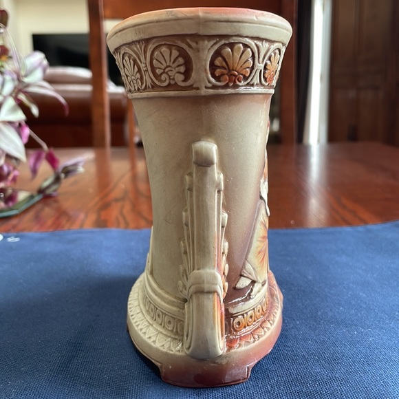 Vintage Antique Schafer and Vater Bisque Jasperware Porcelain Vase Roman Theme - Picture 6 of 14